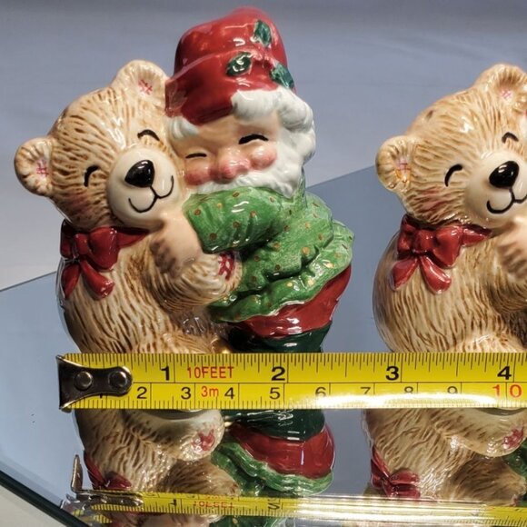 Fits and Floyd Holiday Elf Teddy Bear Christmas Salt & Pepper Shakers Holiday - Picture 7 of 7